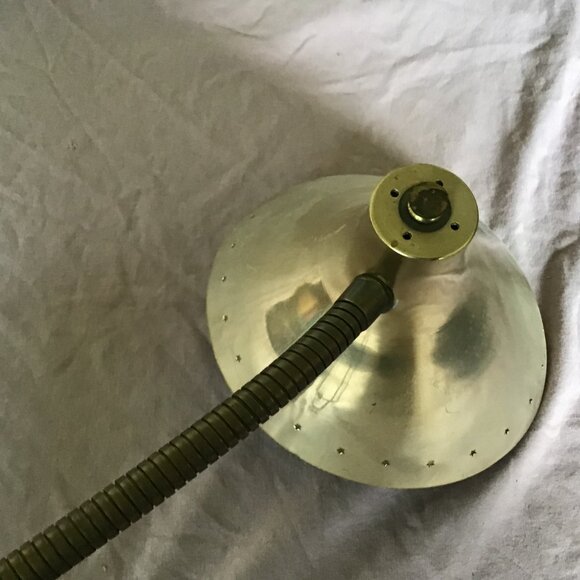 Vintage Gooseneck Desk Lamp Works - Retro Desk Lamp - Neat Collectible Working - Picture 3 of 7